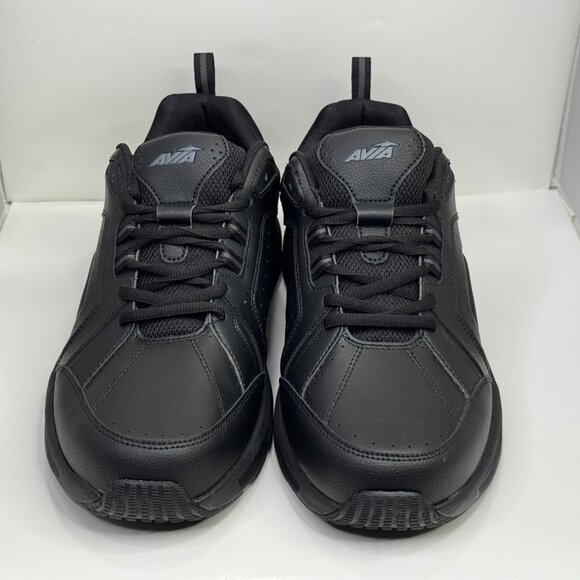 Avia Quickstep Shoes Mens 12 W Wide Black Walking Sneakers Black Memory Foam - Picture 4 of 12